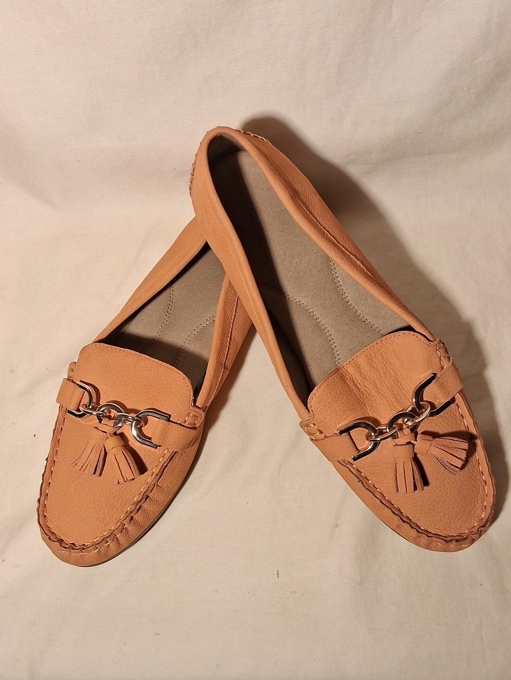 Aerosole Orange Leather Flats